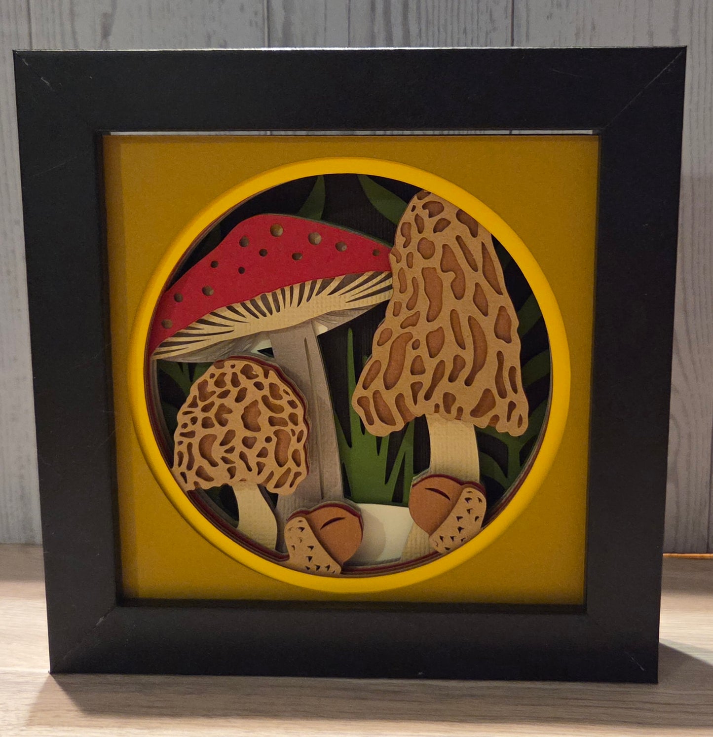 Mushroom 3d Shadowbox