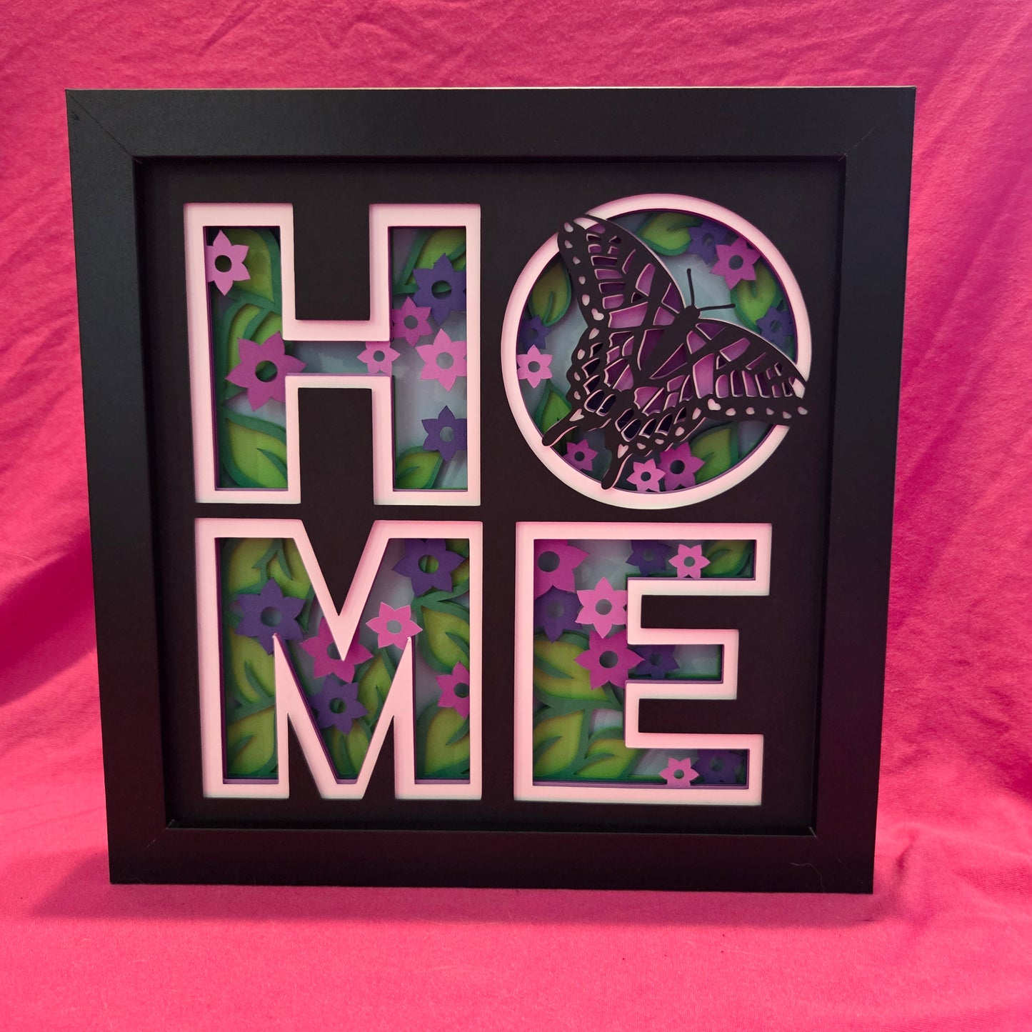 Spring Home Shadow Box