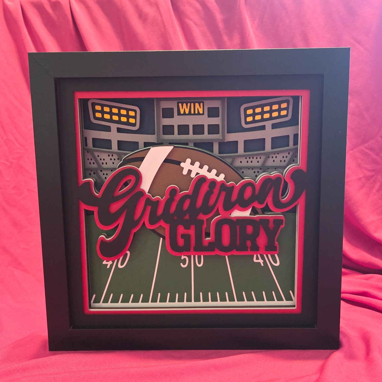 8x8 Gridiron Glory Shadow Box