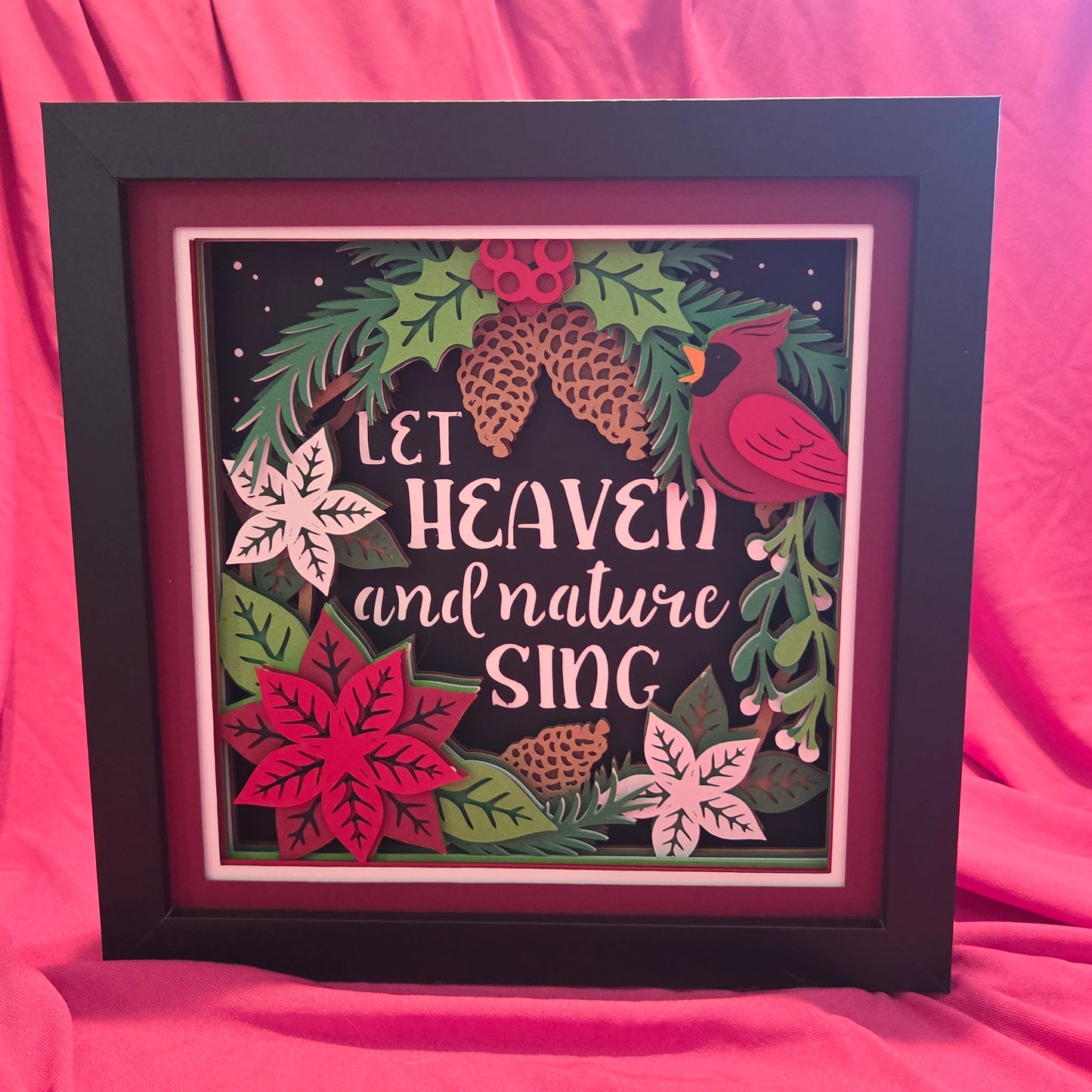 8x8 Let Heaven and Nature Sing Shadow Box