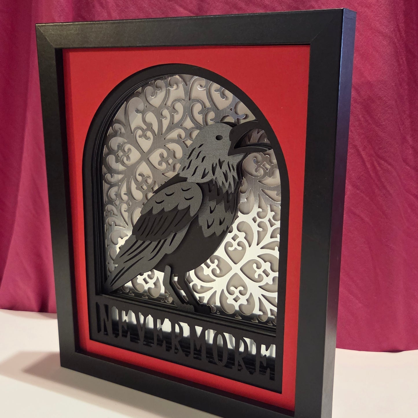 8x10 Raven Shadow Box