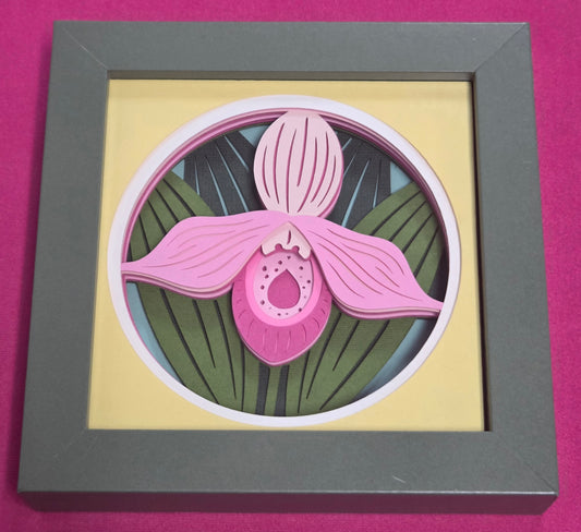 Lady Slipper 3D Shadowbox