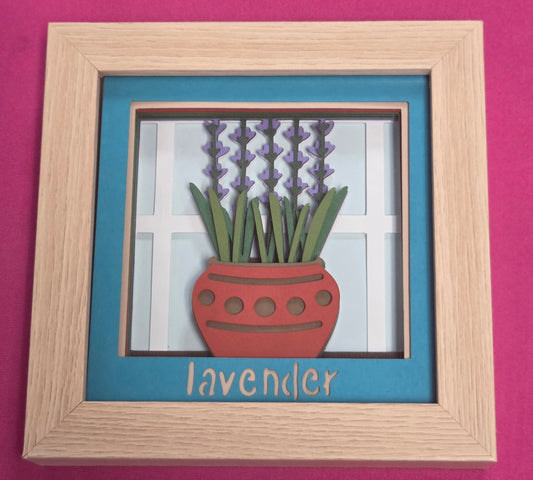 Lavender 3D Shadowbox