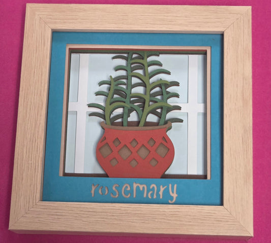 Rosemary 3D Shadowbox