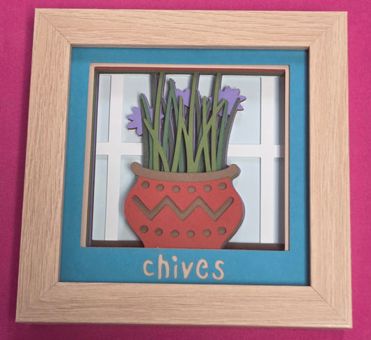 Chives 3D Shadowbox