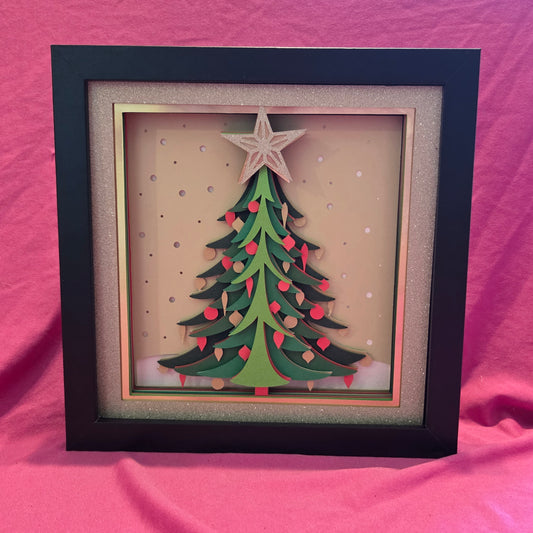 Christmas Tree Shadow Box