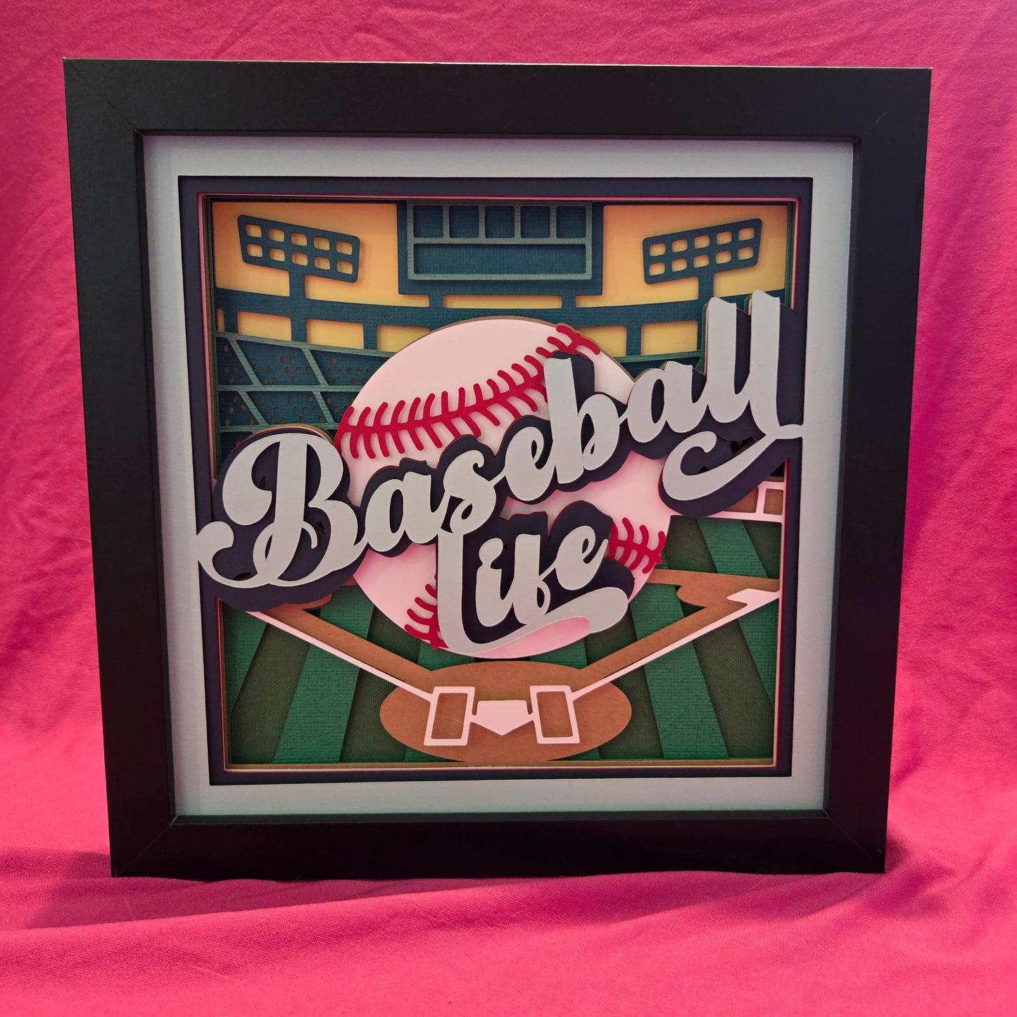 Baseball Life Shadow Box