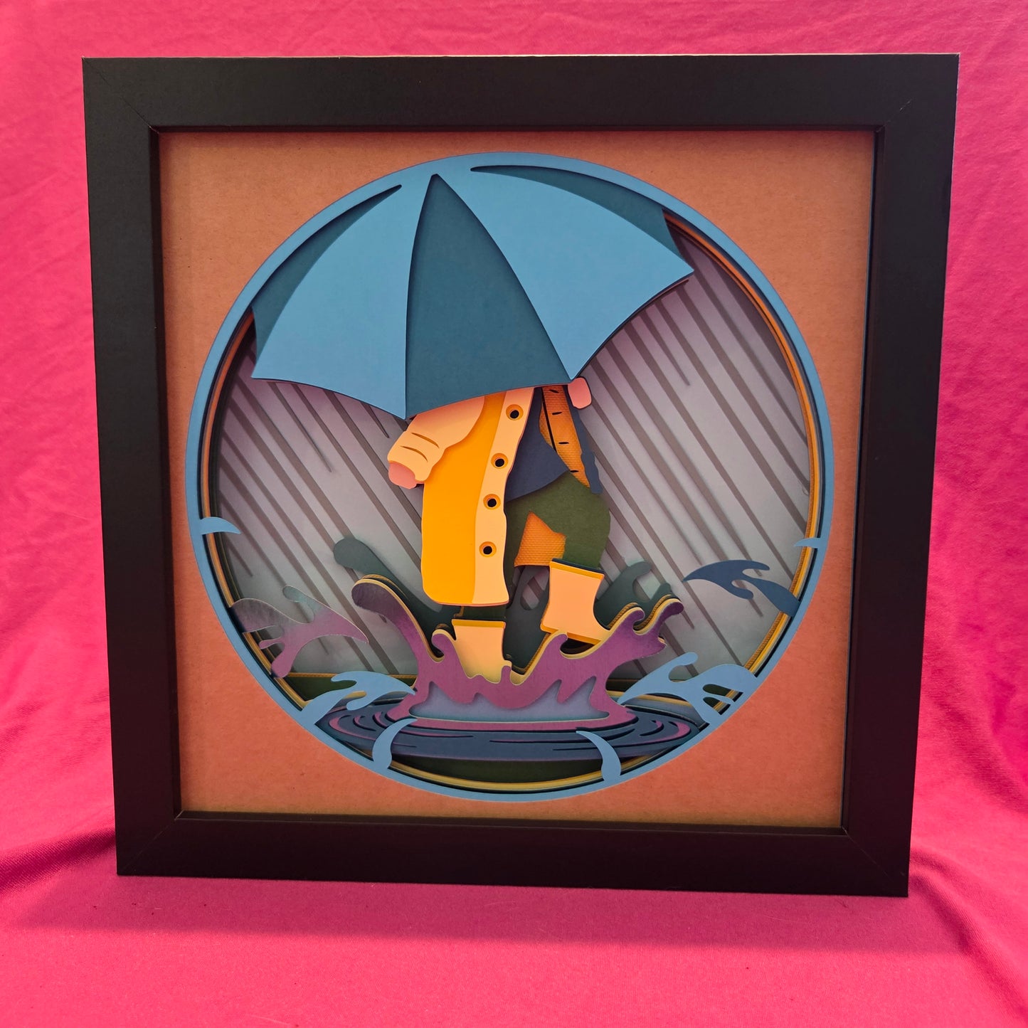 Spring Rain Shadow Box