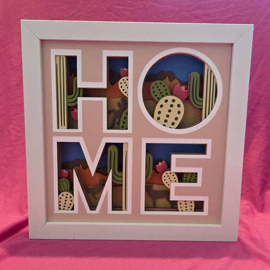 Desert Home Shadow Box