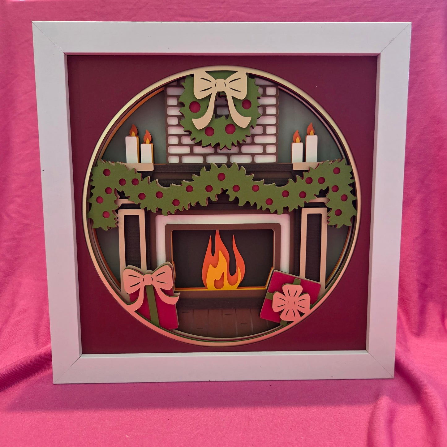 Christmas Mantle Shadow Box