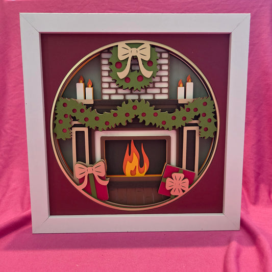Christmas Mantle Shadow Box