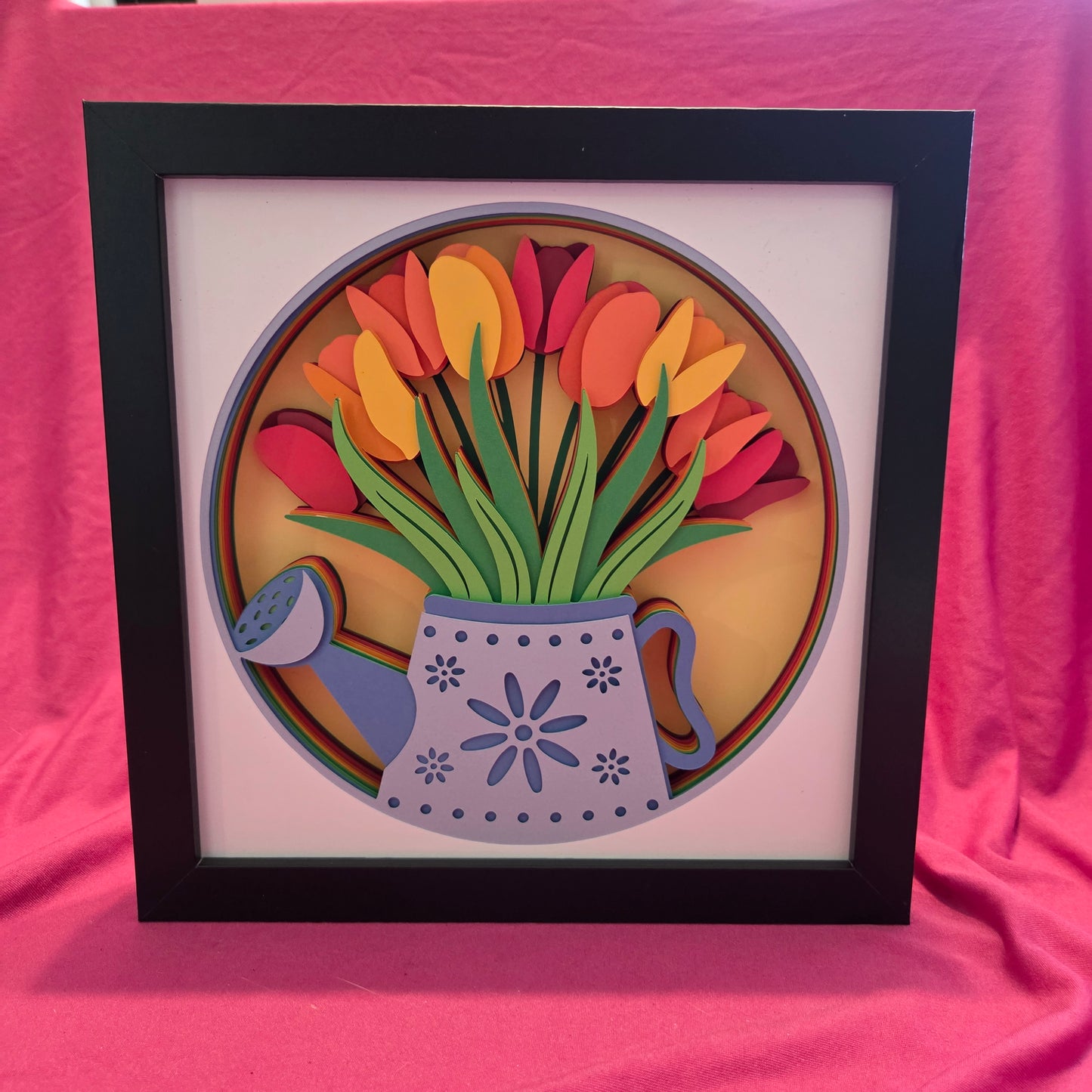 Tulips Shadow Box