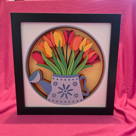 Tulips Shadow Box