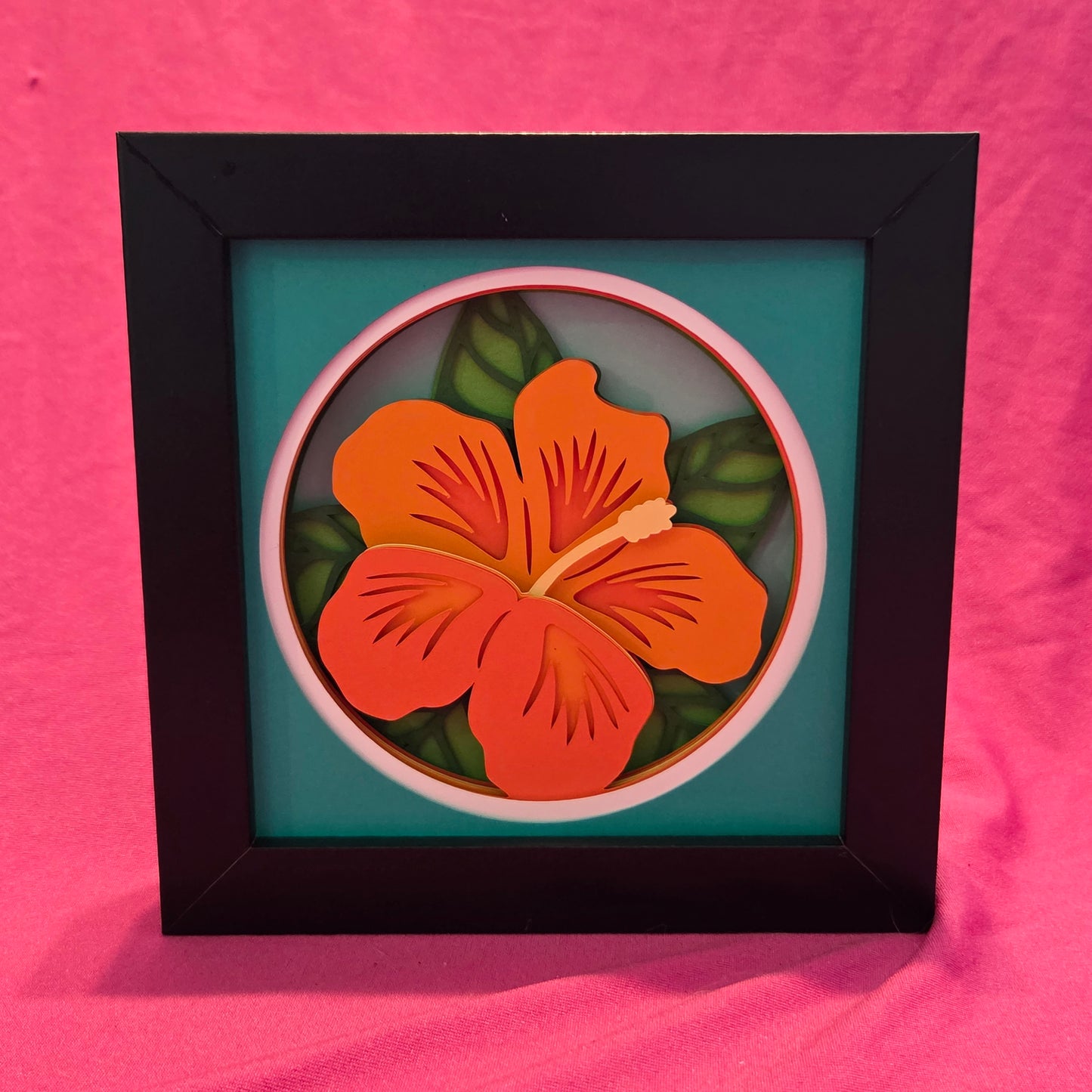 Hibiscus Shadow Box