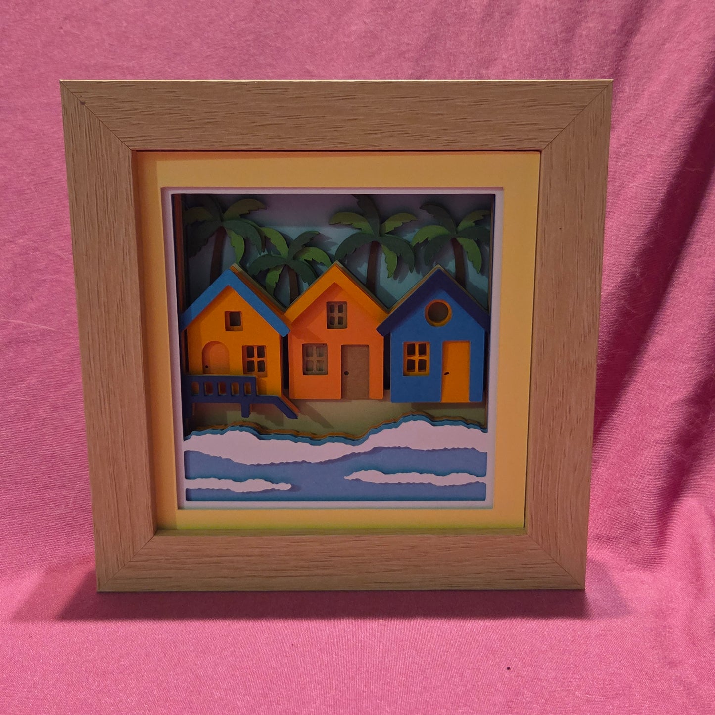 Beach Houses Shadow Box
