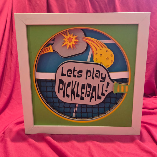 8x8 Pickleball Shadow Box