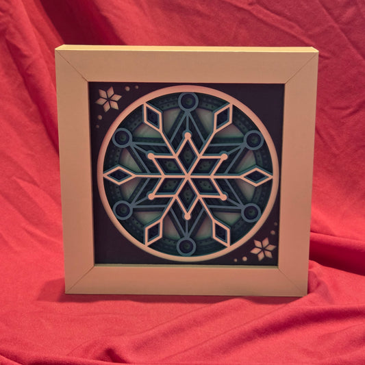 5x5 Snowflake Shadow Box