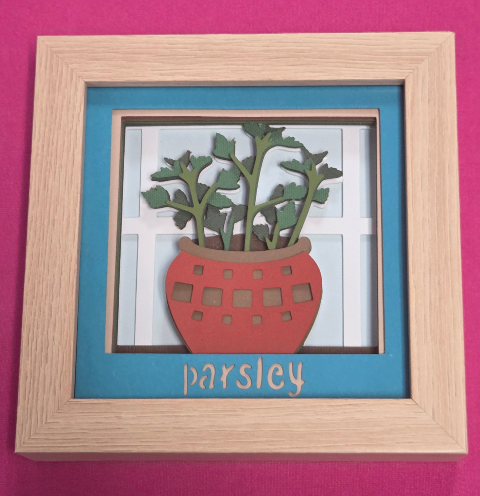 Parsley 3D shadowbox